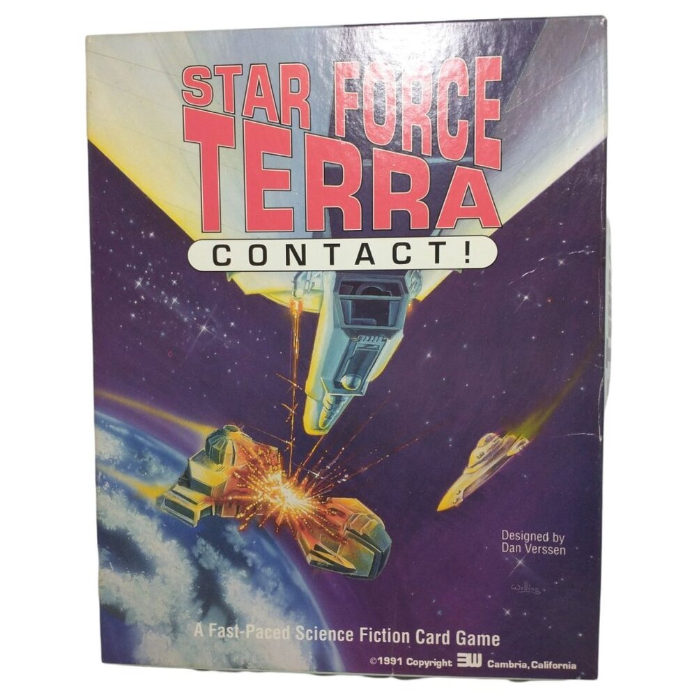3W Star Force Terra Contact Board Game Complete 1991